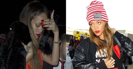 Rihanna w Walentynki BEZ BROWNA! (FOTO)