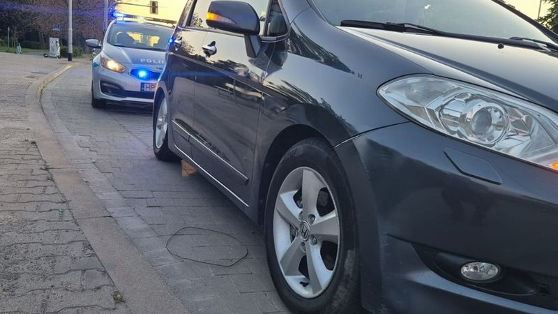 Auto było mocno przeładowane