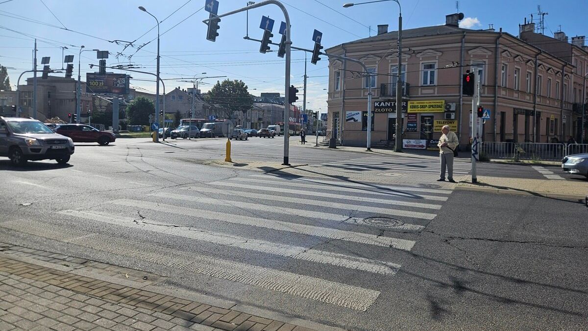 Przejście dla pieszych na ul. 1 Maja / Plac Bychawski