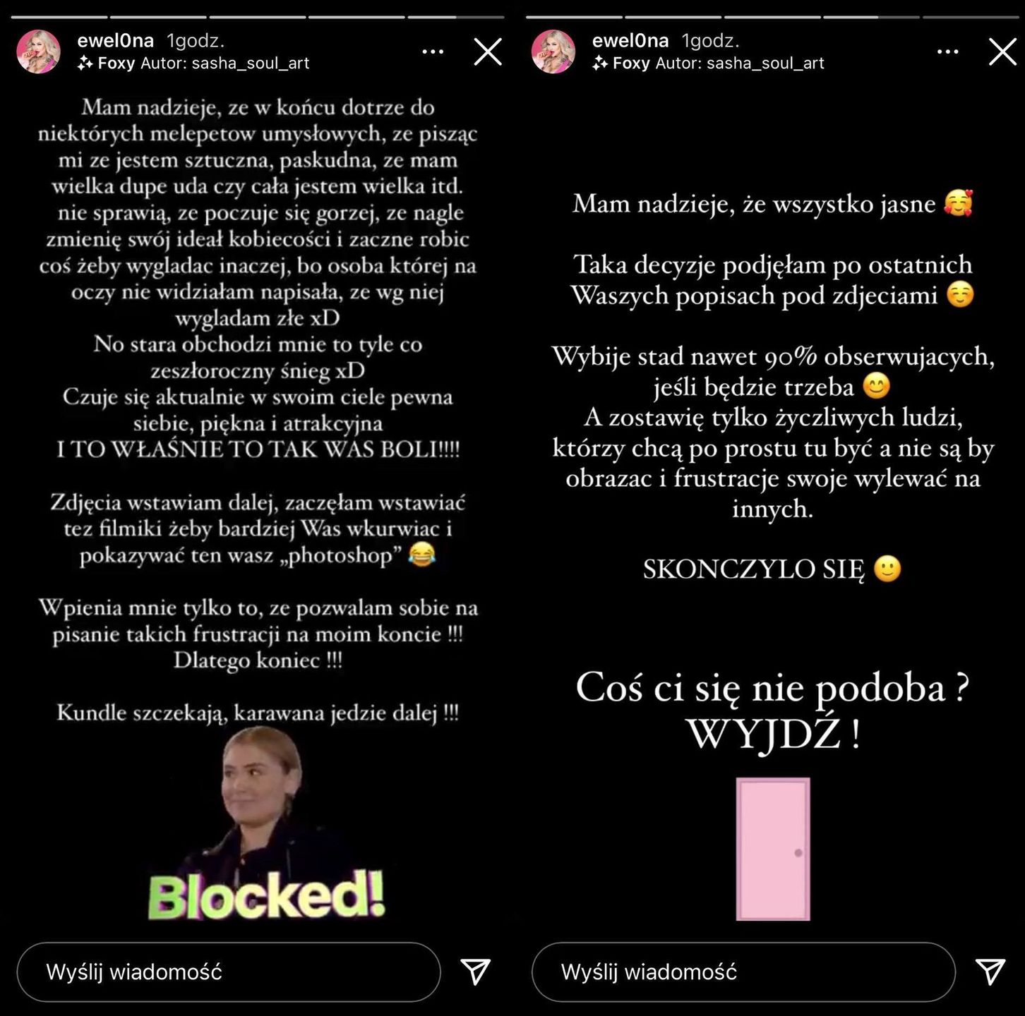 Ewel0na zapewnia, że czuje się atrakcyjna