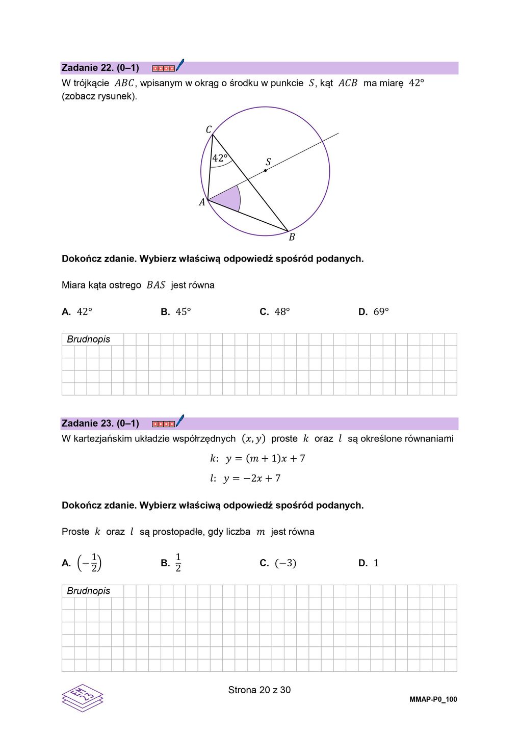 Arkusz matematyka. Matura 2024 w nowej formule