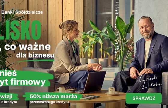 Leszek Lichota reklamuje Banki Spółdzielcze SGB. Kampania skierowana do przedsiębiorców