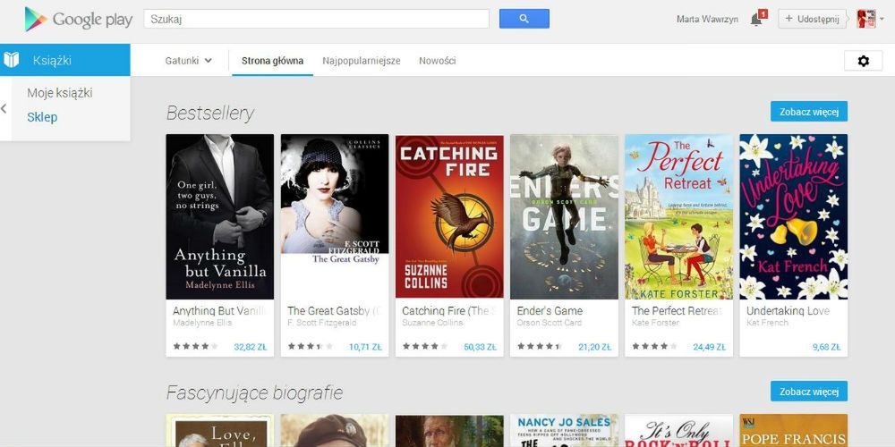 Polacy mogą już kupić e-booki w Google Play. Ale nie jest to rewelacyjna oferta 2
