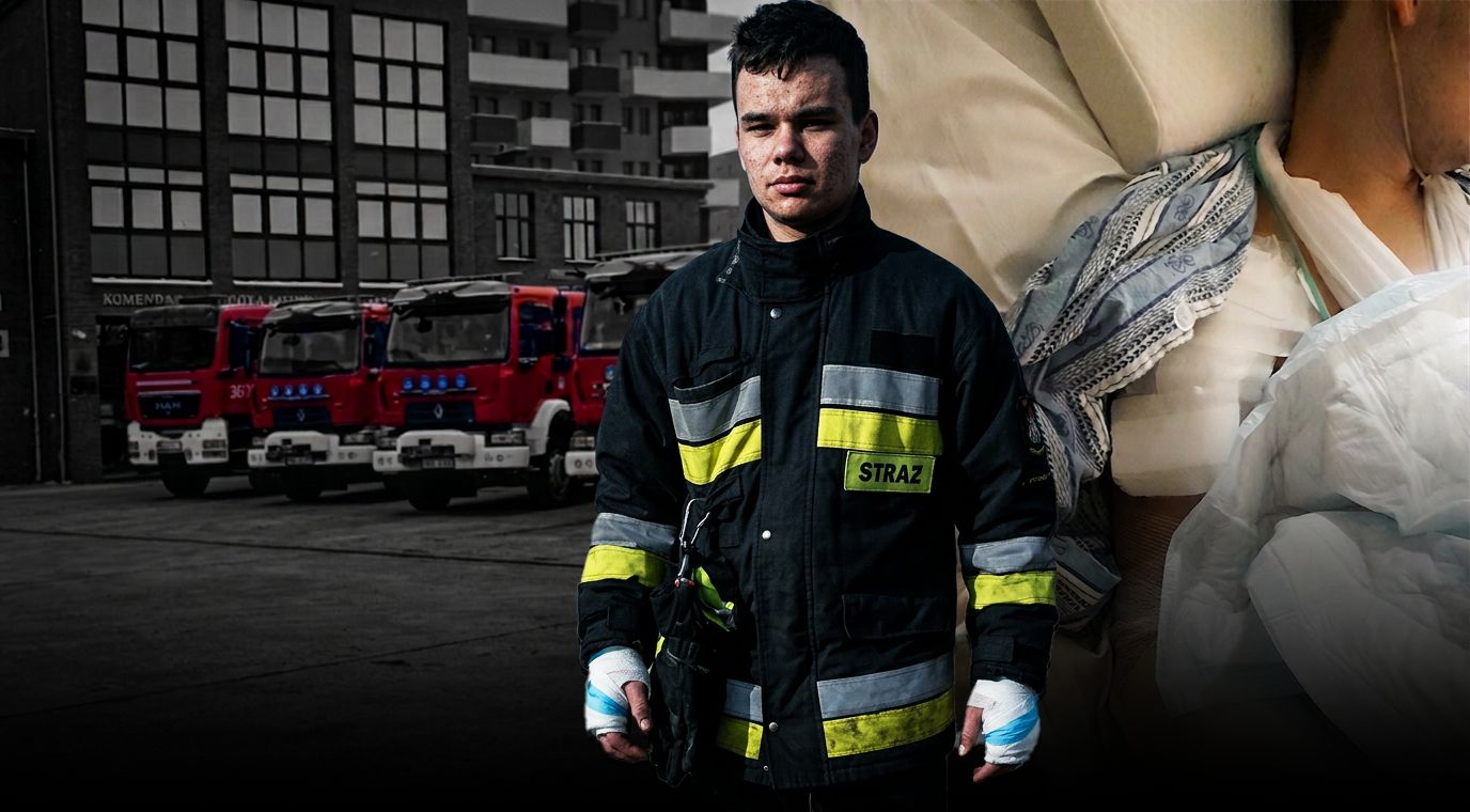 Ranny w akcji strażak żyje ze zrzutki. "W straży jesteśmy rodziną. G...o prawda"