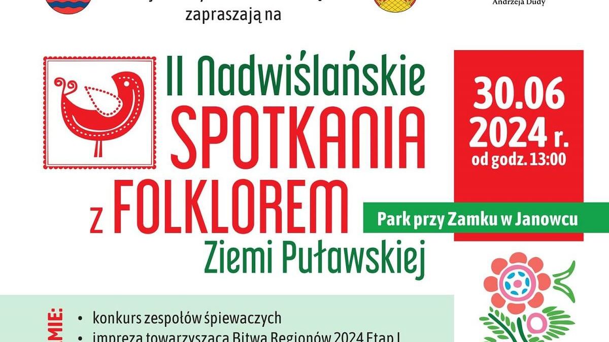 Plakat promujący wydarzenie Spotkania z Folklorem