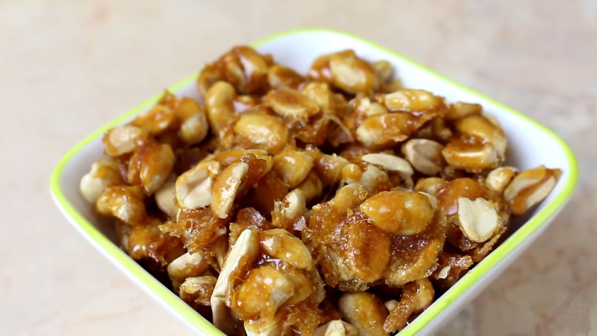Orzeszki w karmelu to bardzo smakowita przekąska