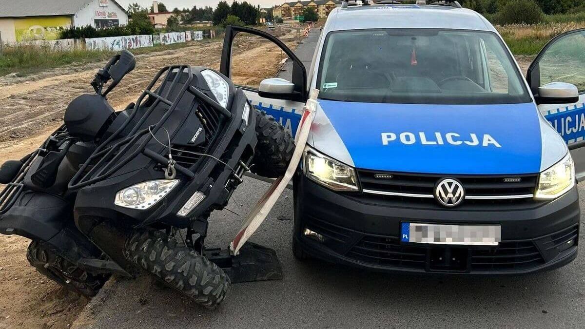 Policja goni quada