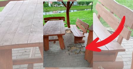 Wandale wyrwali kostkę pod altaną przy parku w Nowym Duninowie
