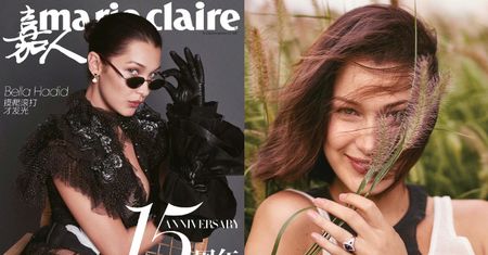 Bella Hadid wącha trzcinę w nowej sesji