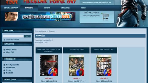 KonsoLove - wygodna wymiana gier? 1