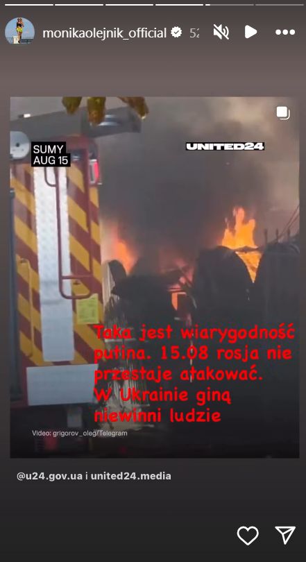 Monika Olejnik o atakach na Ukrainę