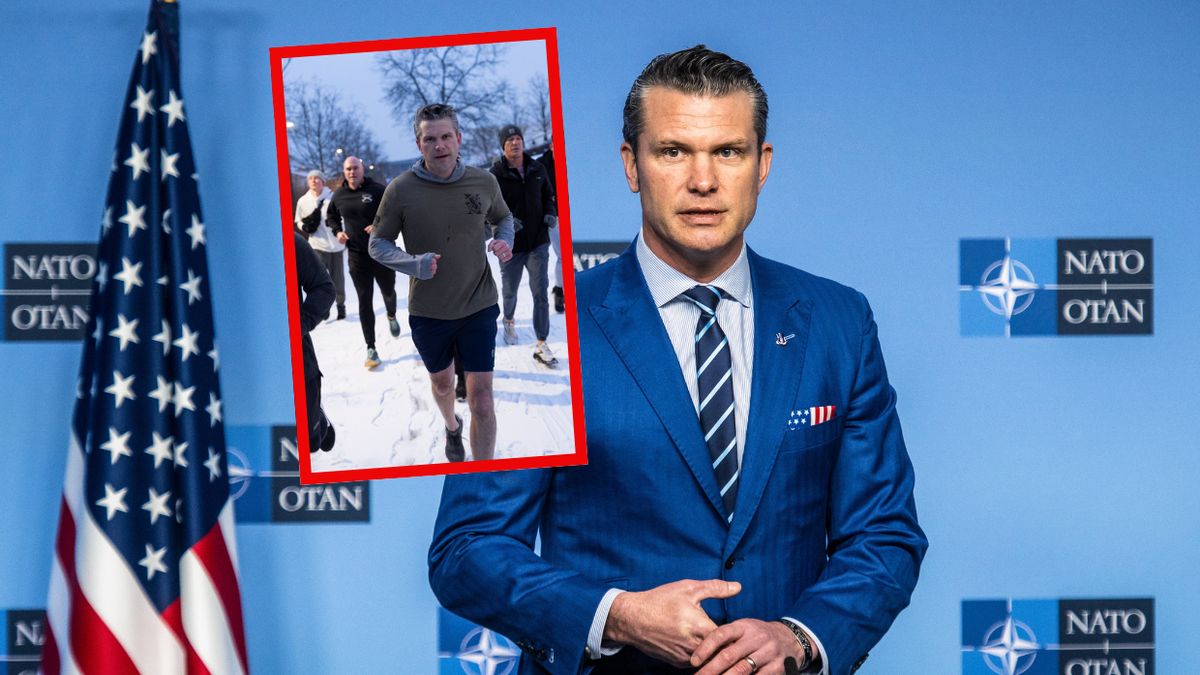 Szef Pentagonu w szortach biegał po Warszawie