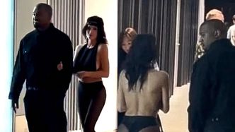 Kanye West i Bianca Censori w szale nocnych zakupów w Tokio. Tym razem żona rapera odsłoniła pośladki i plecy. Miłość znowu kwitnie?