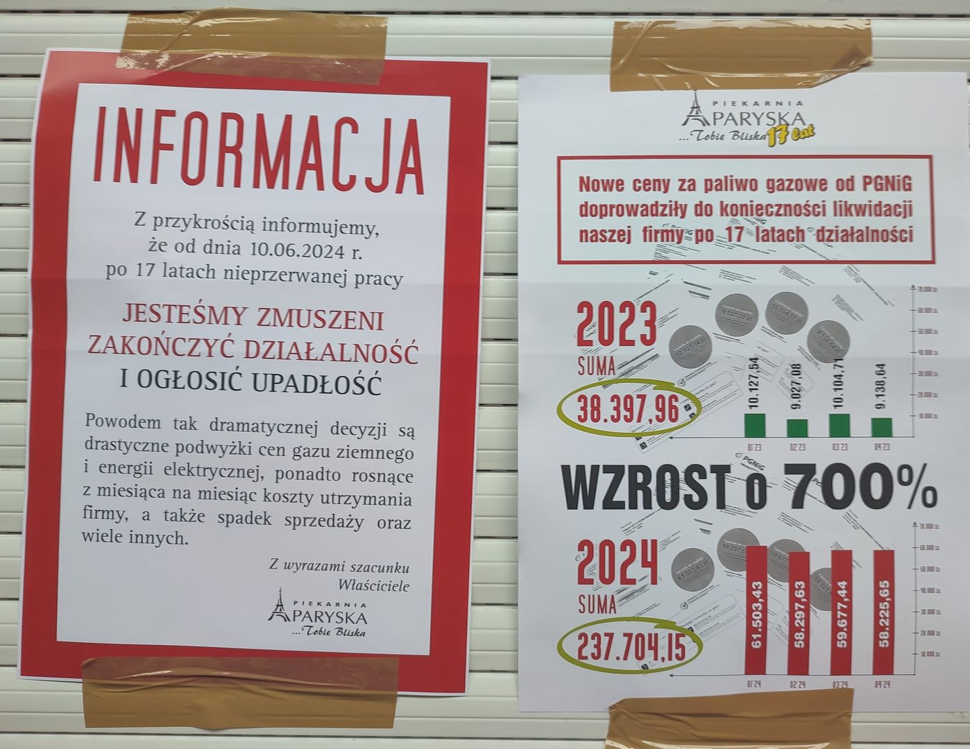 Piekarnia kończy działalność po 17 latach