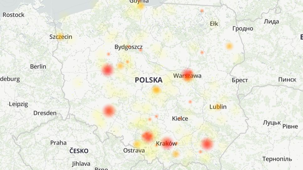 Allegro ma problem z menadżerem sprzedaży, źródło: downdetector, fot. Oskar Ziomek