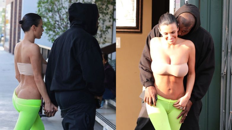 Kanye West OBŁAPIA żonę na ulicach Los Angeles. Bianca znów postawiła na RYZYKOWNĄ kreację. Para jak z obrazka? (ZDJĘCIA)