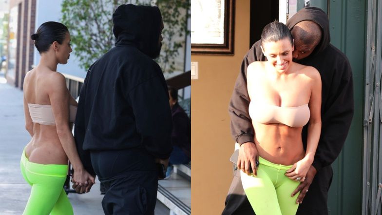 Kanye West "przyłapiany" na czułościach z żoną