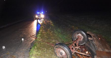 Wóz przygniótł mężczyznę. Tragiczny wypadek w Aleksandrowie