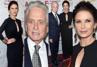 48-letnia Catherine Zeta Jones i 73-letni Michael Douglas razem na ściance (ZDJĘCIA)