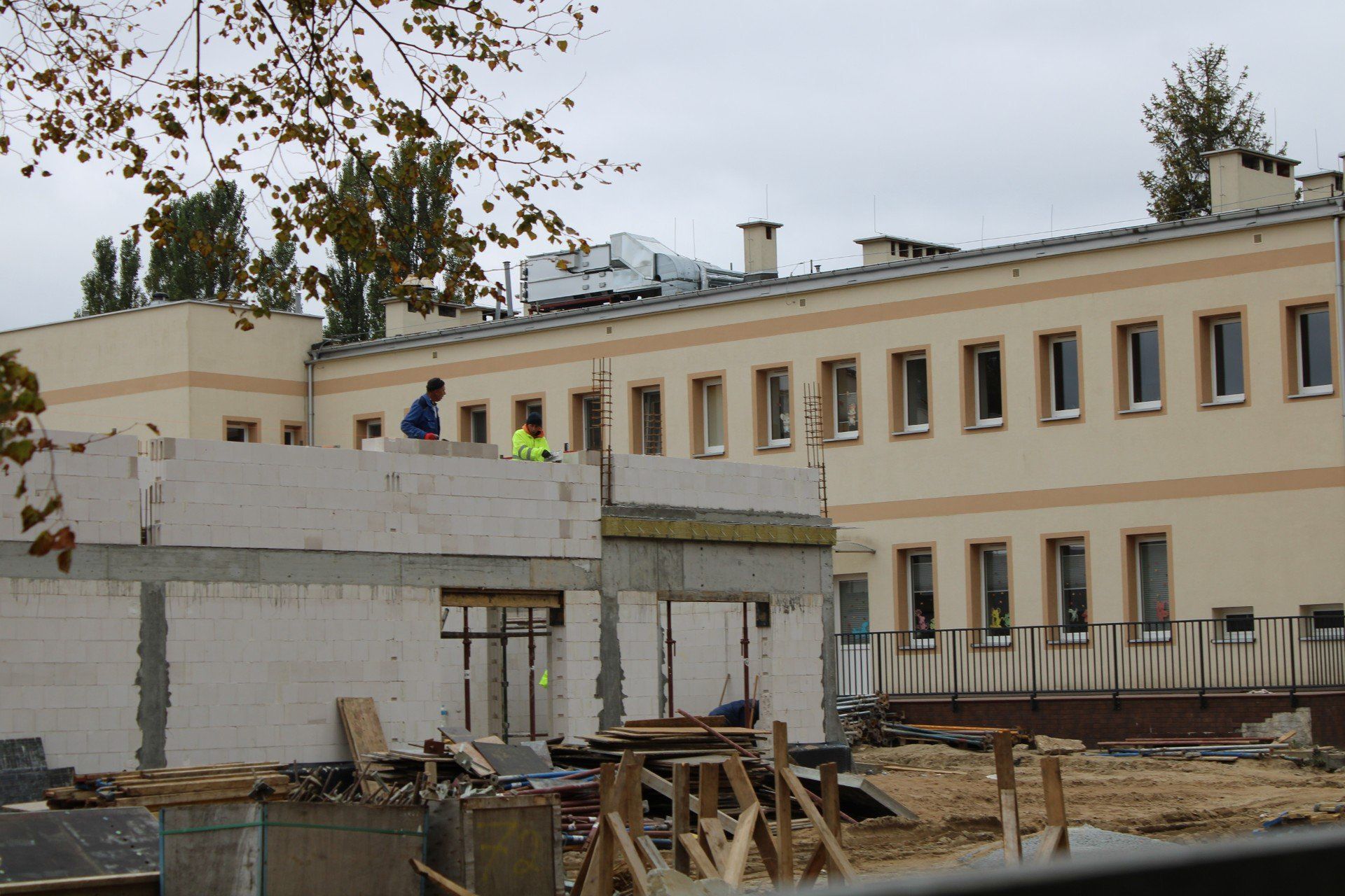 Trwa rozbudowa żłobka przy ulicy Andersa w Słupsku.