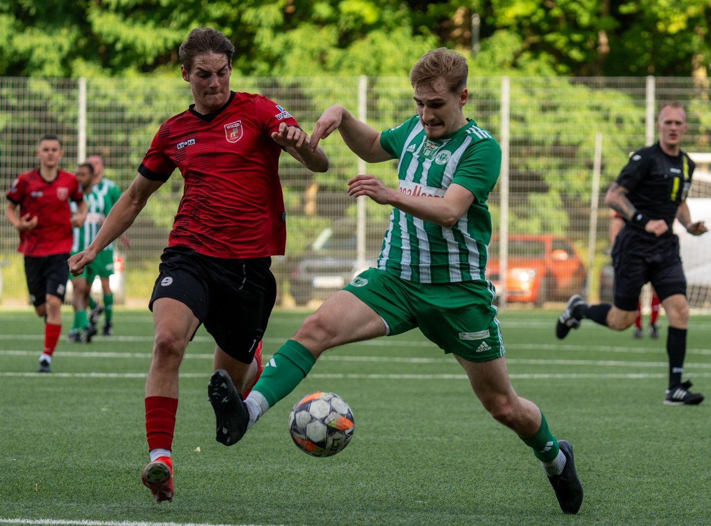 Tylko Lechia Gdańsk na bocznym boisku przy Traugutta pokonała 7:1 Wikęd II Luzino, pieczętując awans do klasy okręgowej (29.06.2025)