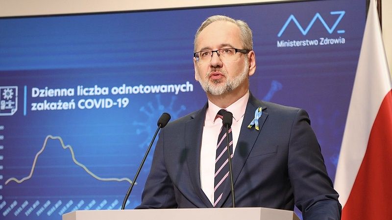 Konferencja rządu ministra zdrowia Adam Niedzielski