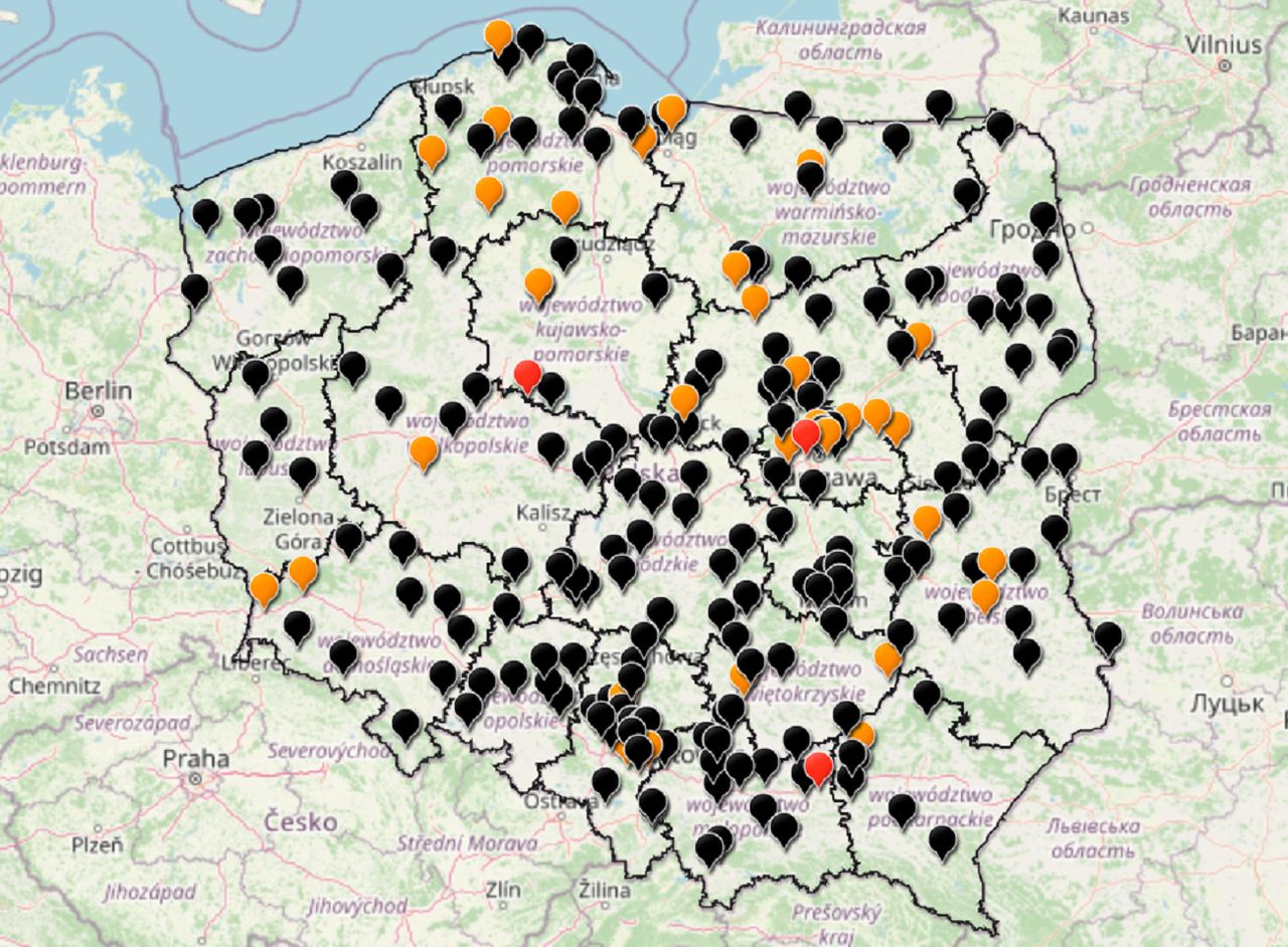 Mapa wypadków drogowych. Policja codziennie aktualizuje dane