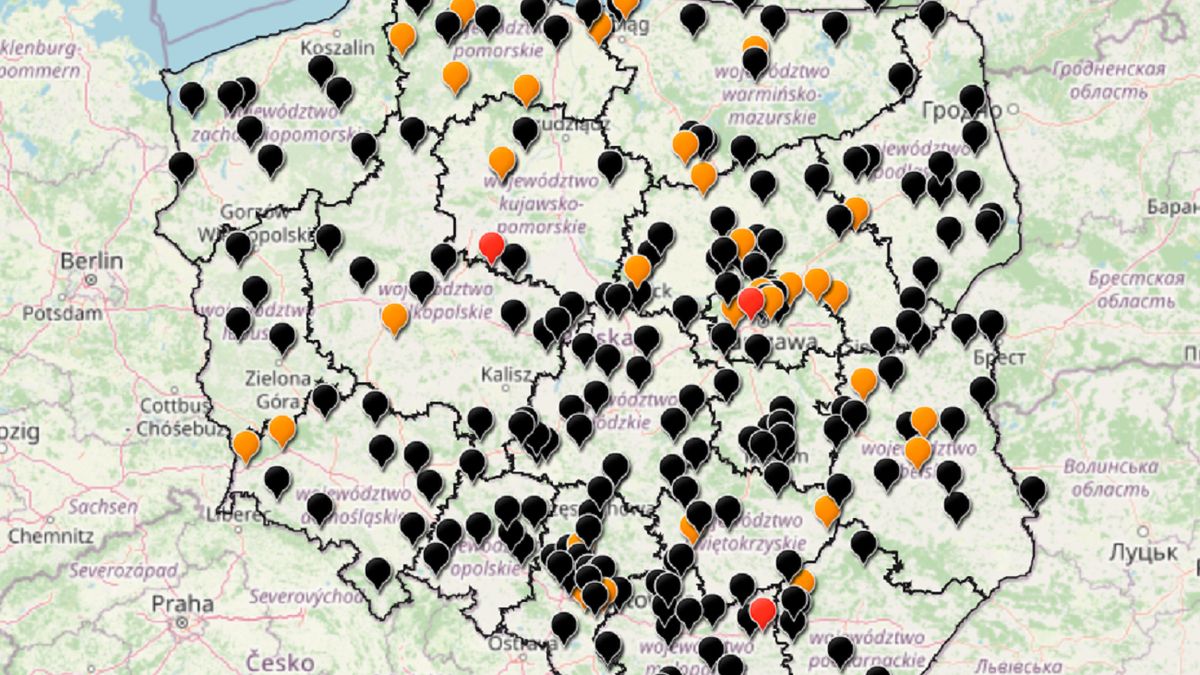 Mapa wypadków drogowych. Policja codziennie aktualizuje dane