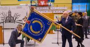 Nadanie sztandaru SP w Budzyniu