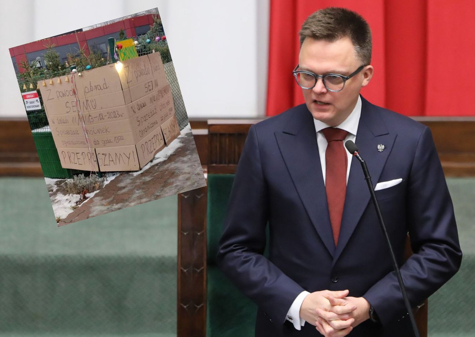 "Z powodu obrad Sejmu". Zdjęcie krąży po sieci