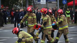 Kraków: Zamknięte skrzyżowanie i wstrzymane tramwaje w Nowej Hucie