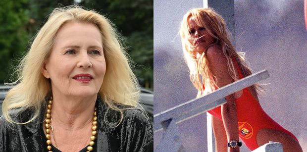 72-letnia Grażyna Szapołowska niczym Pamela Anderson prezentuje smukłe nogi w czerwonym stroju kąpielowym (FOTO)