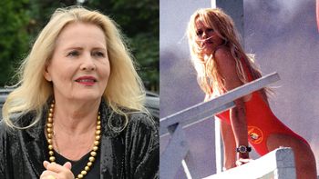 72-letnia Grażyna Szapołowska niczym Pamela Anderson prezentuje smukłe nogi w czerwonym stroju kąpielowym (FOTO)