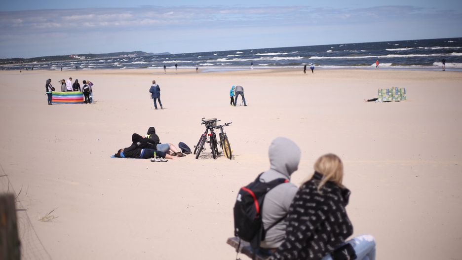 Plaża w Świnoujściu w 2020 r.