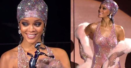 Rihanna POKAZAŁA WSZYSTKO na Fashion Awards!