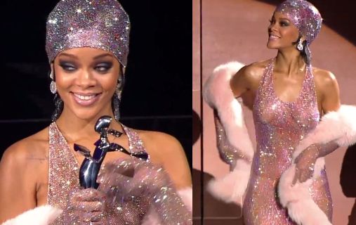 Rihanna POKAZAŁA WSZYSTKO na Fashion Awards!