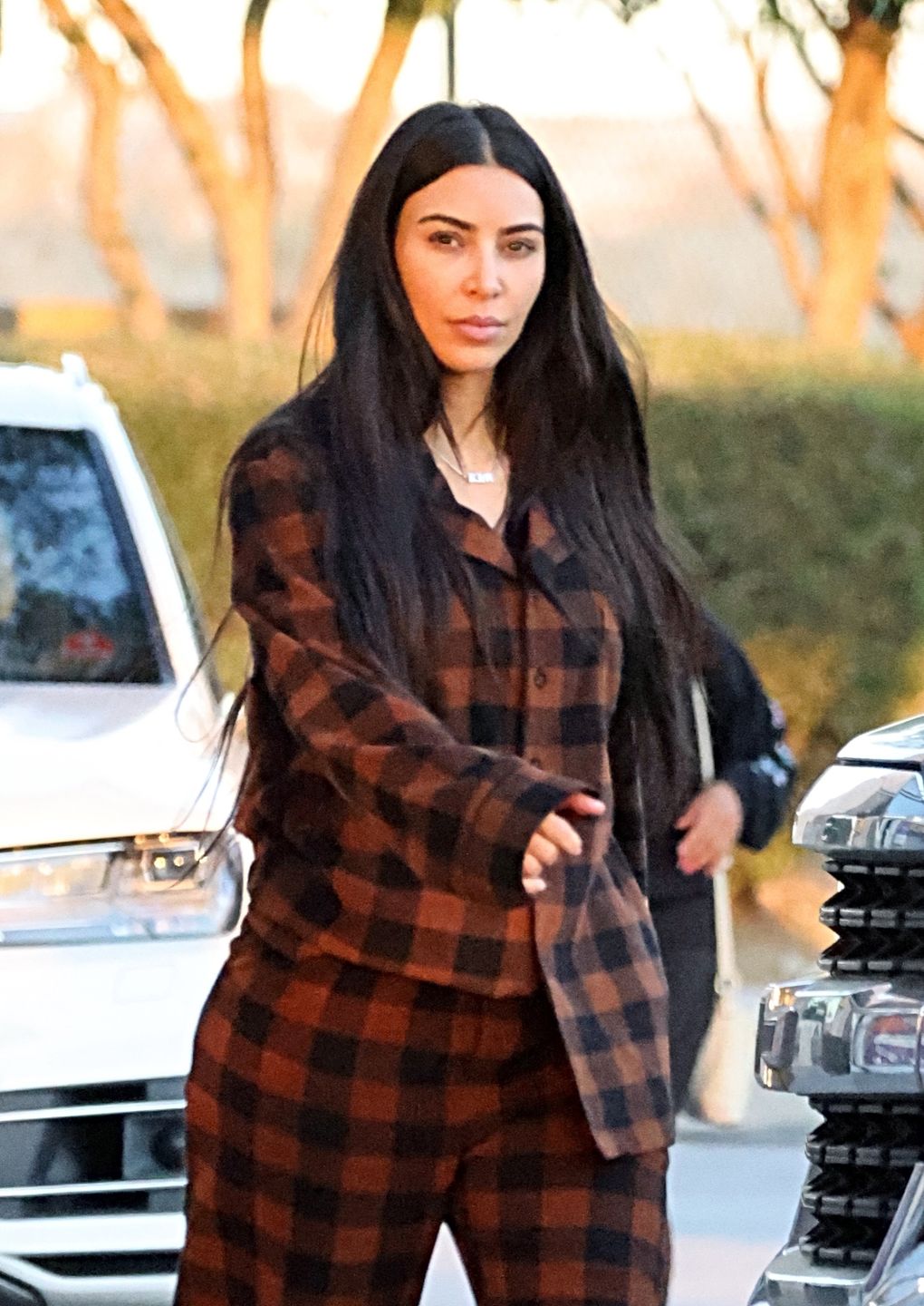 Kim Kardashian w piżamie bez makijażu 