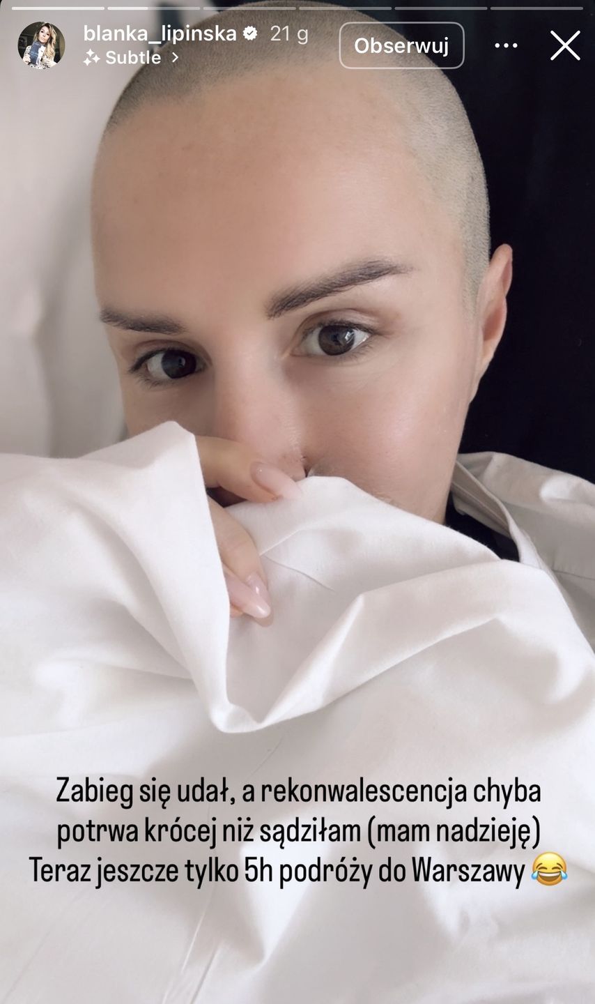 Blanka Lipińska wykonała kolejny zabieg 