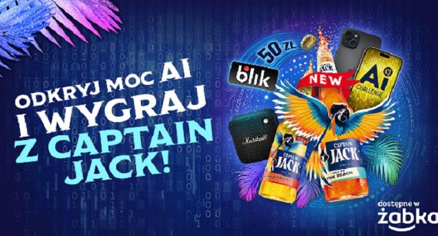 Generator obrazów AI w konkursie piwa Captain Jack