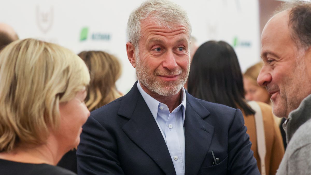 Ballet productions of Chout and Scheherazade presented at Diana Vishneva's Context FestivalMOSCOW, RUSSIA  SEPTEMBER 2, 2021: Businessman Roman Abramovich (C) is seen during an intermission of the Perm Academic Opera and Ballet Theatre's production of Rimsky Korsakov's ballet Scheherazade, which was presented at Mossovet Theatre as part of the 2021 Context.Diana Vishneva Festival. Vladimir Gerdo/TASS (Photo by Vladimir Gerdo\TASS via Getty Images)Vladimir Gerdo