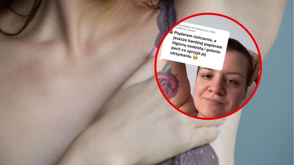 TikTokerka pokazała nieogolone pachy