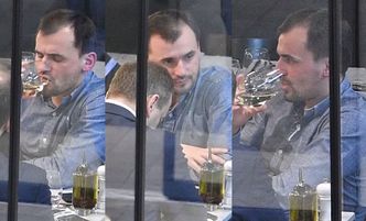 Dubieniecki pije wino z kolegami. Uśmierzał ból po konfiskacie Porsche?