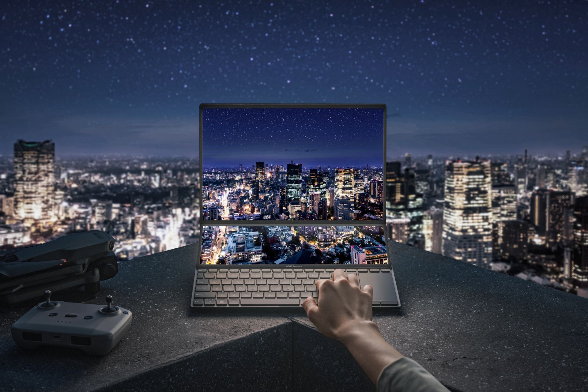 W pracy filmowca Mateuszowi idealnie pomógł ASUS ZenBook Pro 14 Duo OLED