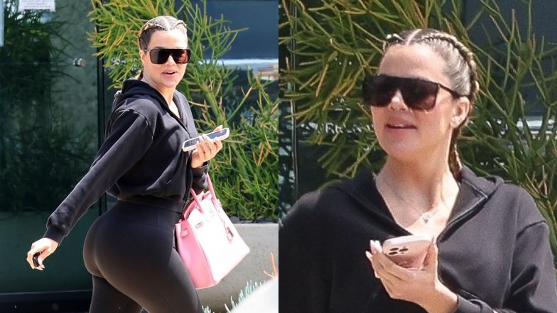 Khloe Kardashian PARADUJE po mieście w legginsach. Wygląda jak na Instagramie? (ZDJĘCIA)