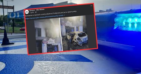 Komisariat podpalony, radiowóz spłonął. Koszmar pod Pyrzycami