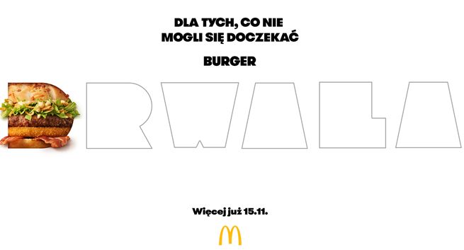 Burger Drwala wraca do sprzedaży w McDonald’s