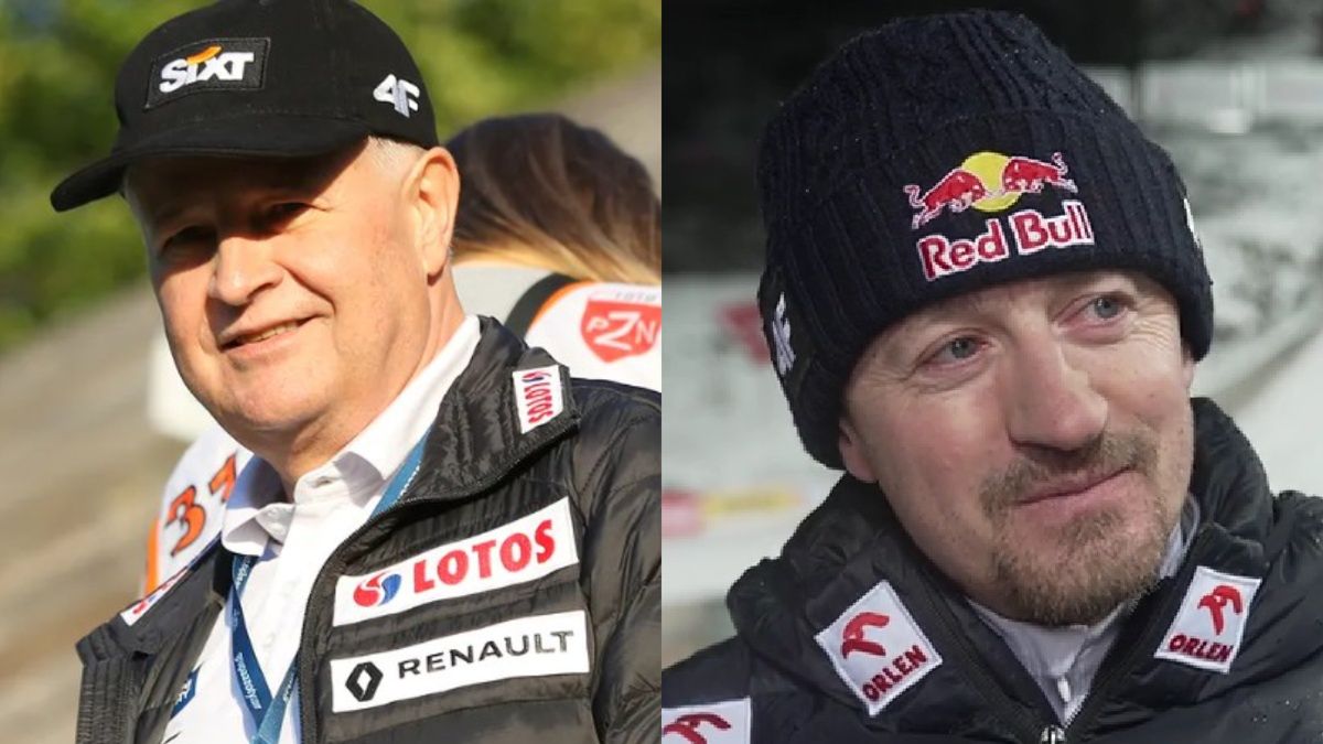 Na zdjęciu: Apoloniusz Tajner i Adam Małysz