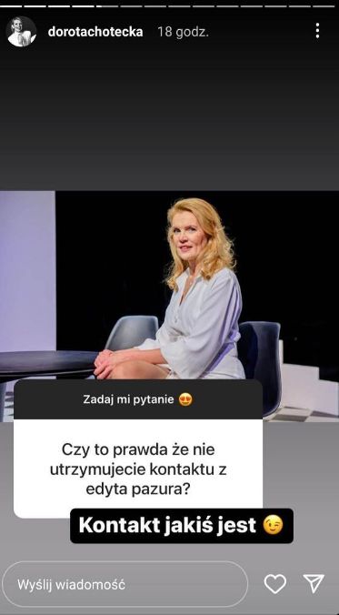 Odpowiedź Dorot Choteckiej, choć wymijająca, jest łatwa do zinterpretowania 