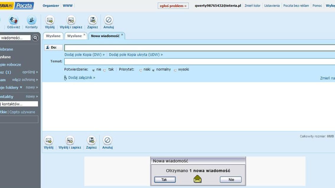 Nowa poczta od Interii 1