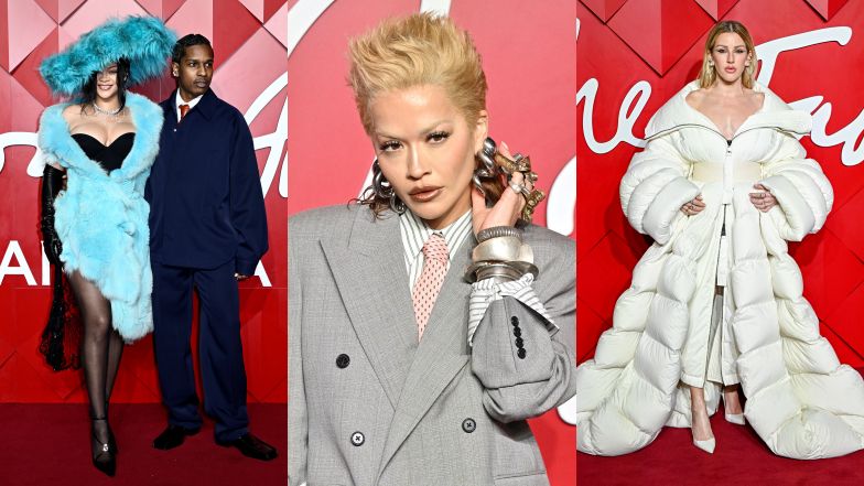 Plejada gwiazd na The Fashion Awards 2024: Rihanna w niebieskim, odmieniona Rita Ora i Ellie Goulding w "kołdrze"